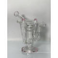 Pink Robot Recycler Glass Water Pipe Bongs